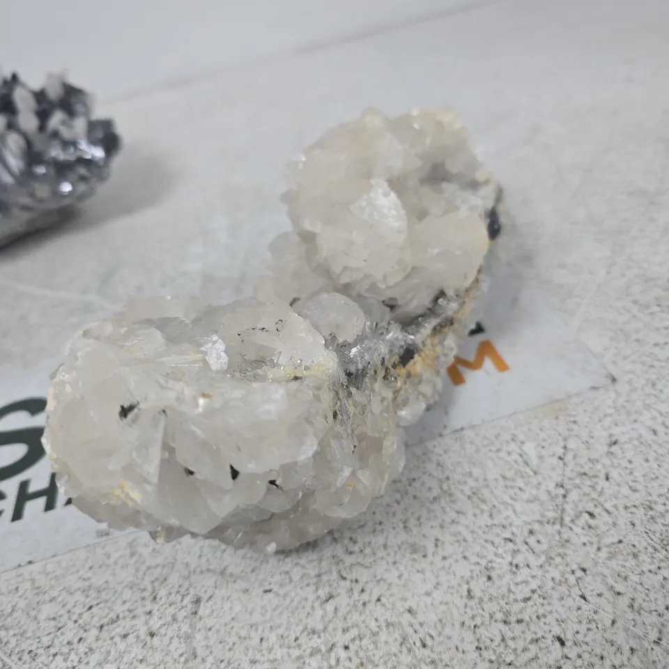 QUARTZ CRYSTAL CLUSTER ON MATRIX – MILKY WHITE