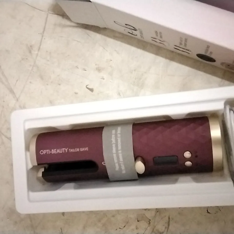 OPTI-BEAUTY TAILOR WAVE CORDLESS HAIR CURLER 