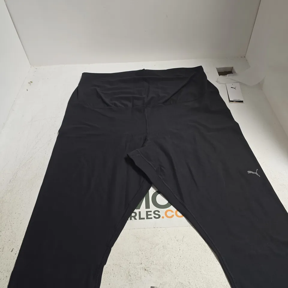 PUMA CLOUDSPUN MATERNITY TIGHT – HIGH RISE FULL LENGTH LEGGINGS, BLACK (US XXL)