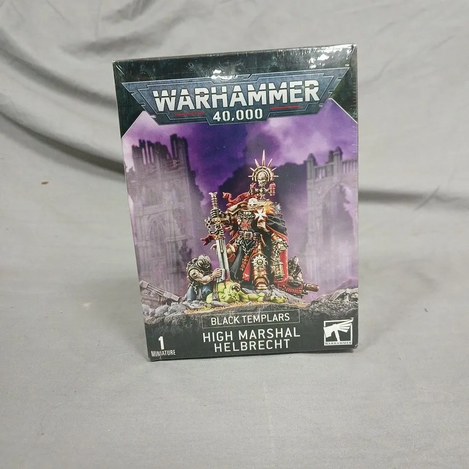 SEALED WARHAMMER 40,000 BLACK TEMPLARS HIGH MARSHAL HELBRECHT – BOXED MINIATURE