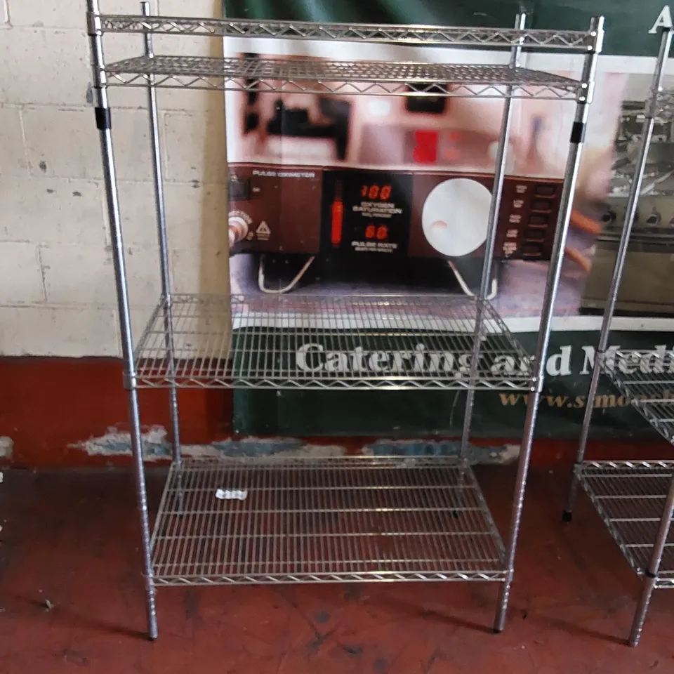 2 X METAL RACKING WAREHOUSE/BUSINESS STORAGE SHELVES