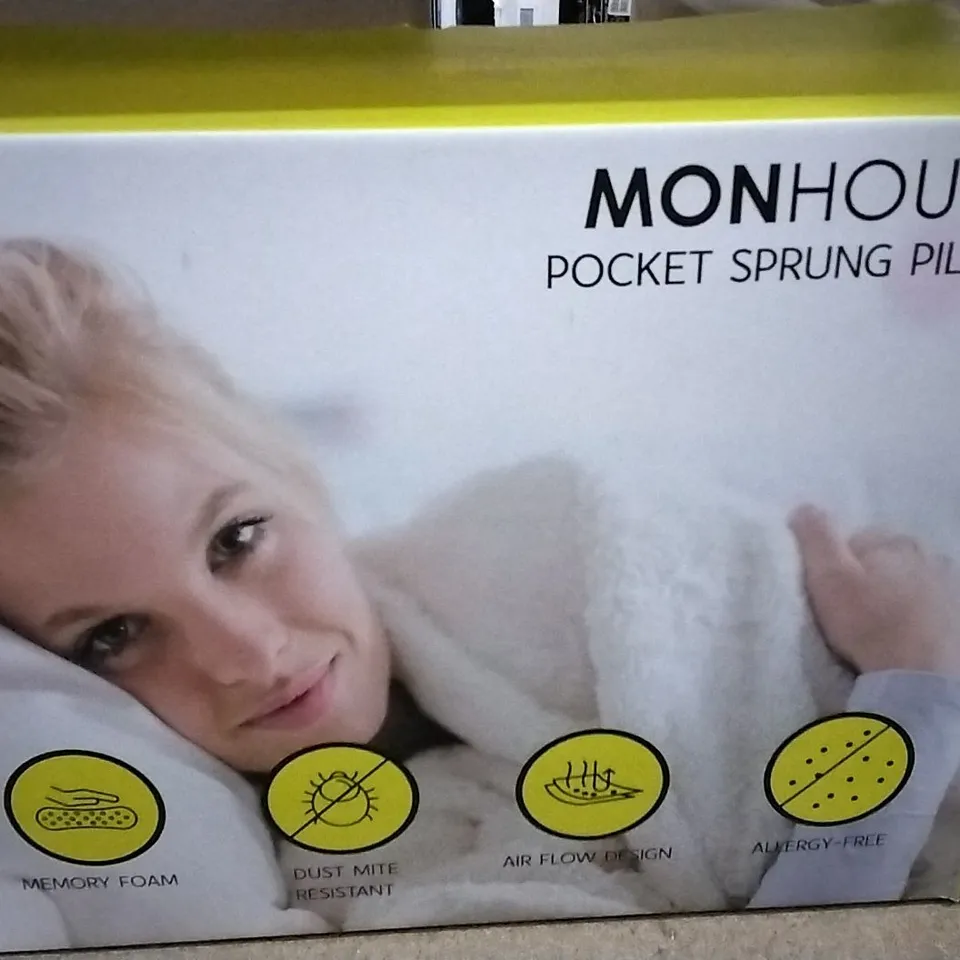 MONHOUSE POCKET SPRUNG MEMORY FOAM PILLOW
