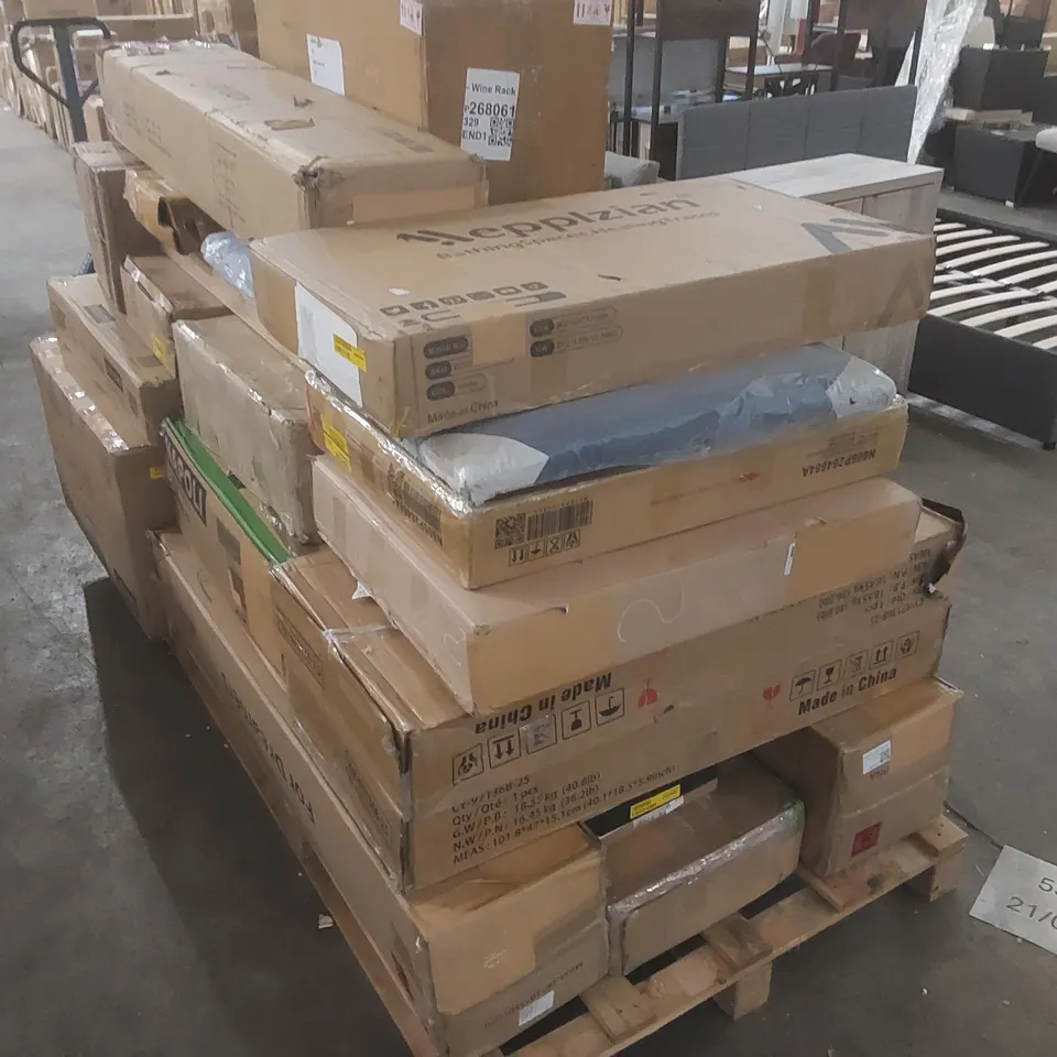 PALLET CONTAINING A VERY LARGE QUANTITY OF ASSORTED FURNITURE PARTS