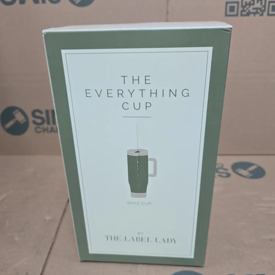 THE EVERYTHING CUP BY THE LABEL LADY – 30OZ CUP (BOXED)
