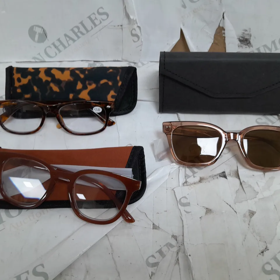 HUMMINGBIRD SUNGLASSES & READERS - GREY AND BROWN/RED