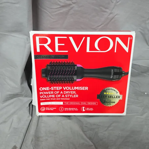 REVLON ONE-STEP VOLUMISER HAIR DRYER BRUSH – CLASSIC EDITION, UK PLUG, BOXED