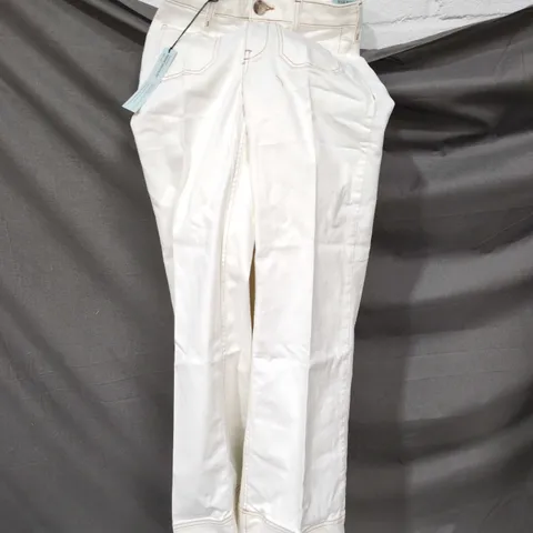 RIVER ISLAND DENIM SPECIALIST WHITE DAYWEAR TROUSERS – UK 8R