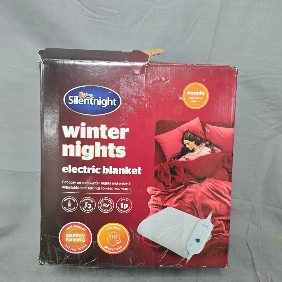 SILENTNIGHT WINTER NIGHTS ELECTRIC BLANKET - DOUBLE 