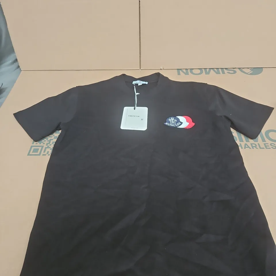 MONCLER BLACK T-SHIRT – UK M