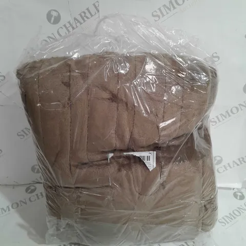 COZEE HOME HEATED BLANKET IN DARK TAUPE