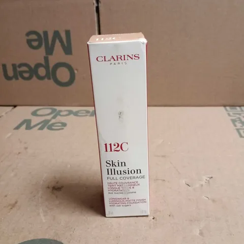 CLARINS PARIS 112C SKIN ILLUSION FULL COVERAGE 30ML BOXED