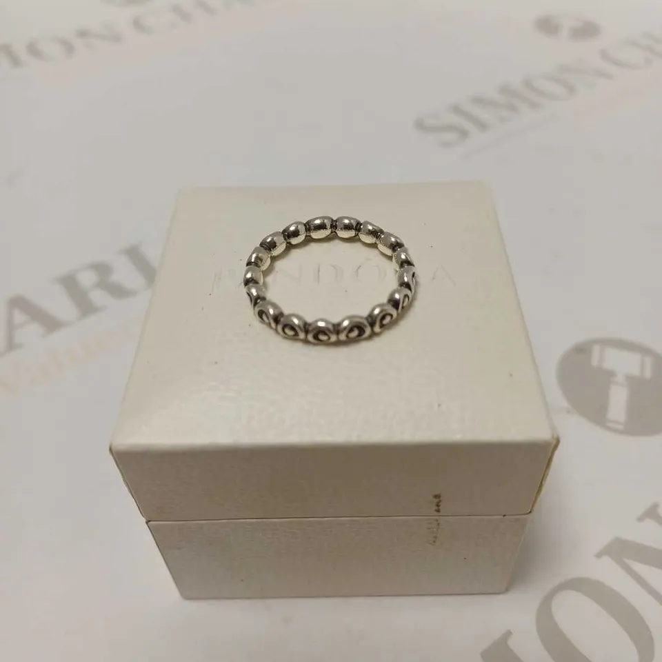 PANDORA SILVER CHAIN RING