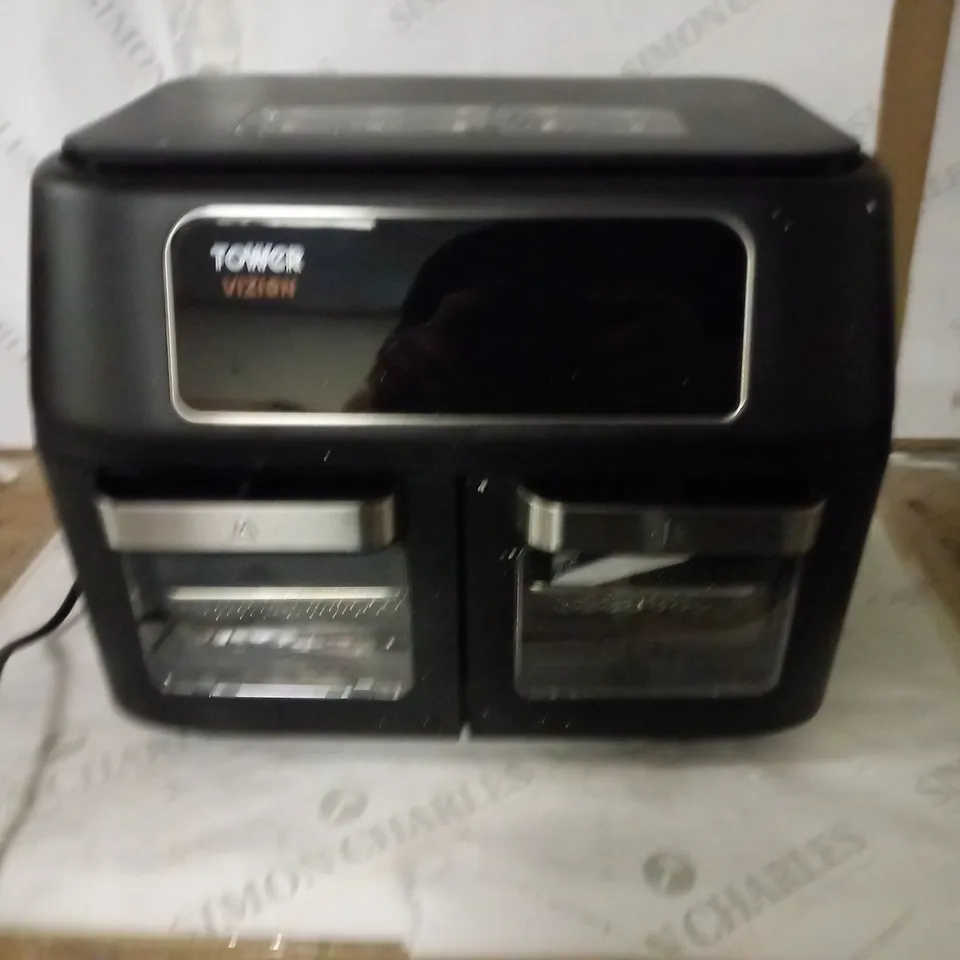 TOWER T17102, VORTX VIZION DUAL COMPARTMENT 11L AIR FRYER OVEN