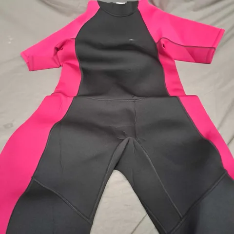 MOUNTAIN WAREHOUSE BEACH SHORTY WOMENS WETSUIT IN IN BLACK/PINK - UK 16-18