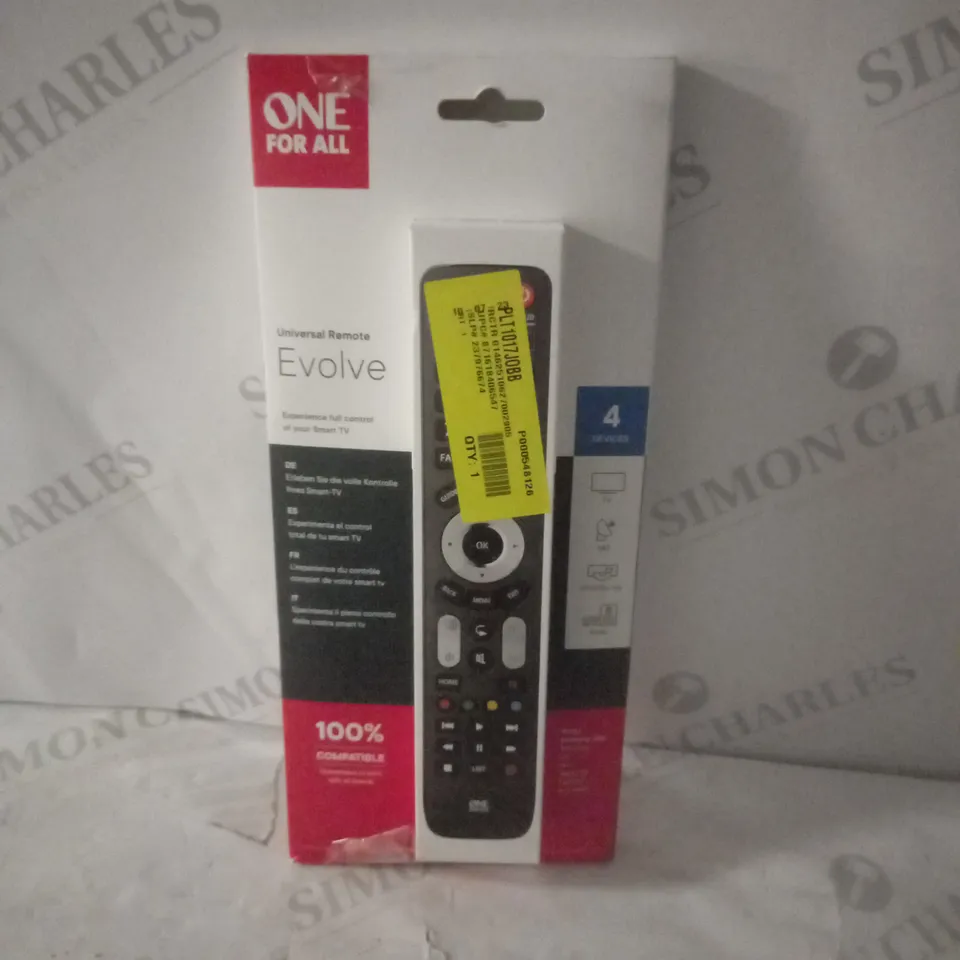 ONE FOR ALL EVOLVE UNIVERSAL REMOTE