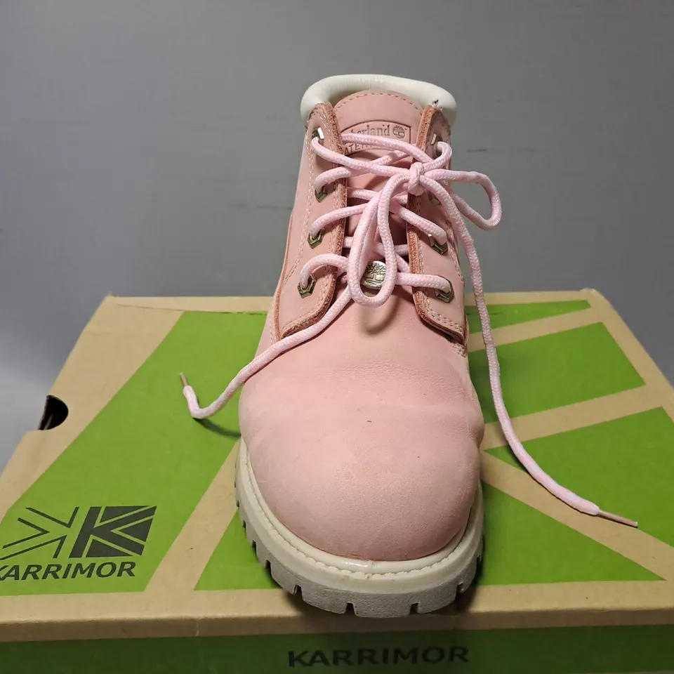 TIMBERLAND WATERPROOF PINK BOOTS - SIZE 9