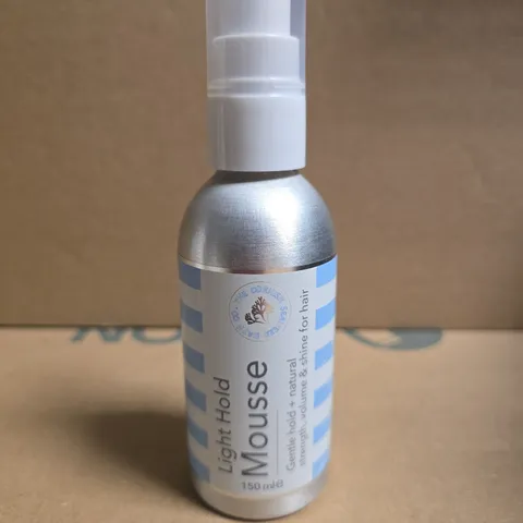 THE CORNISH SEAWEED CO LIGHT HOLD MOUSSE – HAIR STYLING PRODUCT, 150 ML