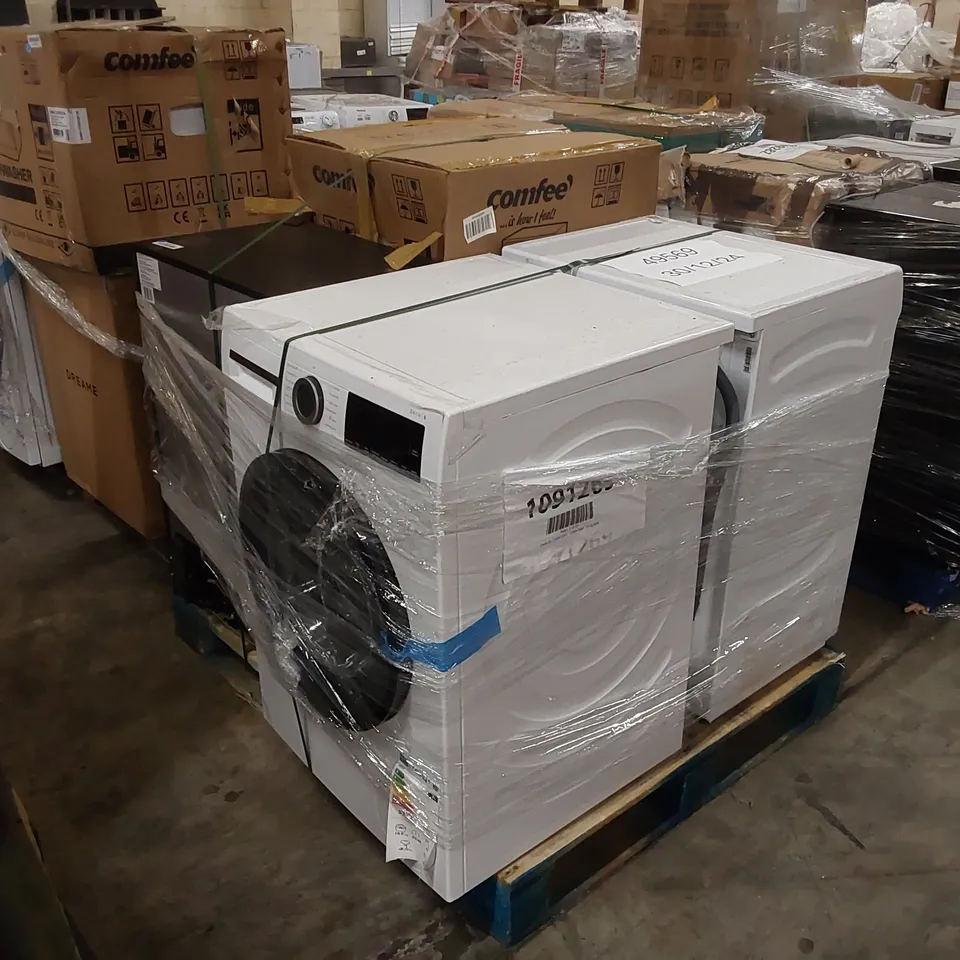 PALLET OF APPROXIMATELY 5 UNPROCESSED RAW RETURN WHITE GOODS TO INCLUDE;