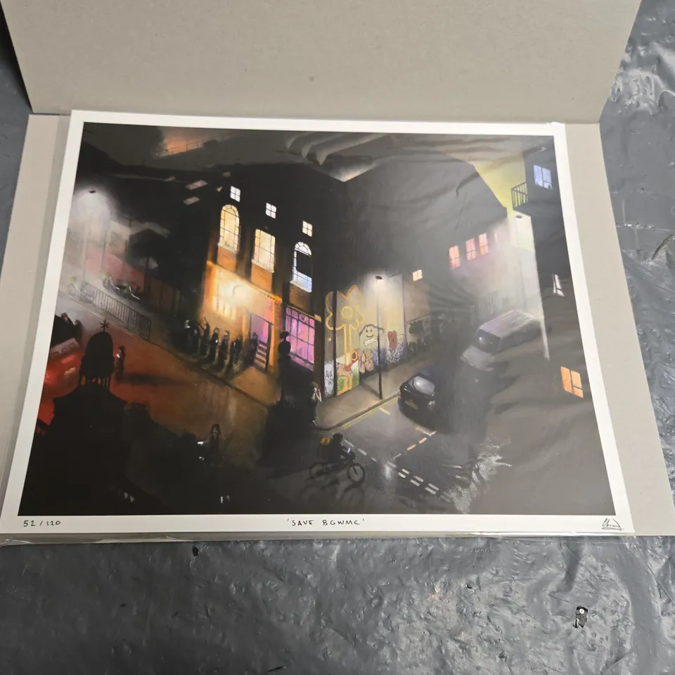 LAWRENCE BRAND – 'SAVE BGWMC' LIMITED EDITION GICLEE PRINT (52/120)