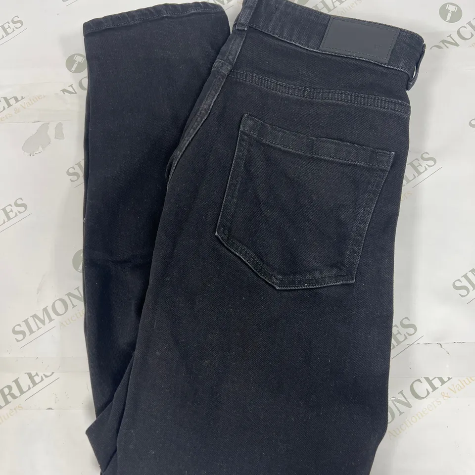 WHISTLES STRETCH HIGH RISE JEANS IN BLACK SIZE 27