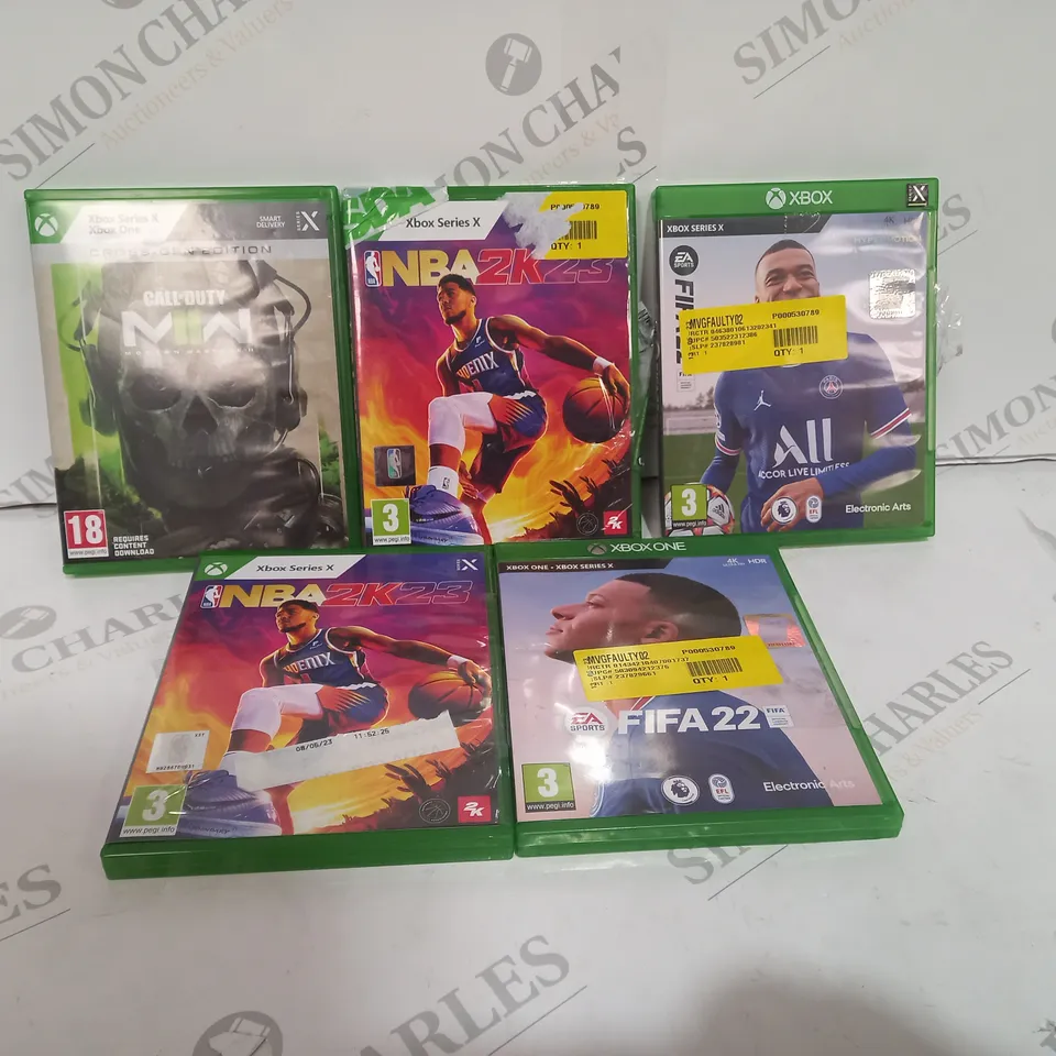 5 ASSORTED XBOX GAMES