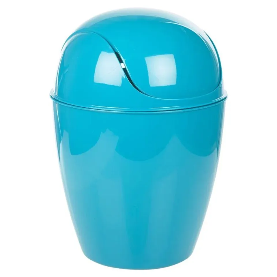 BOXED OCTAYVIA PLASTIC SWING TOP TRASH CAN - 1.32L 