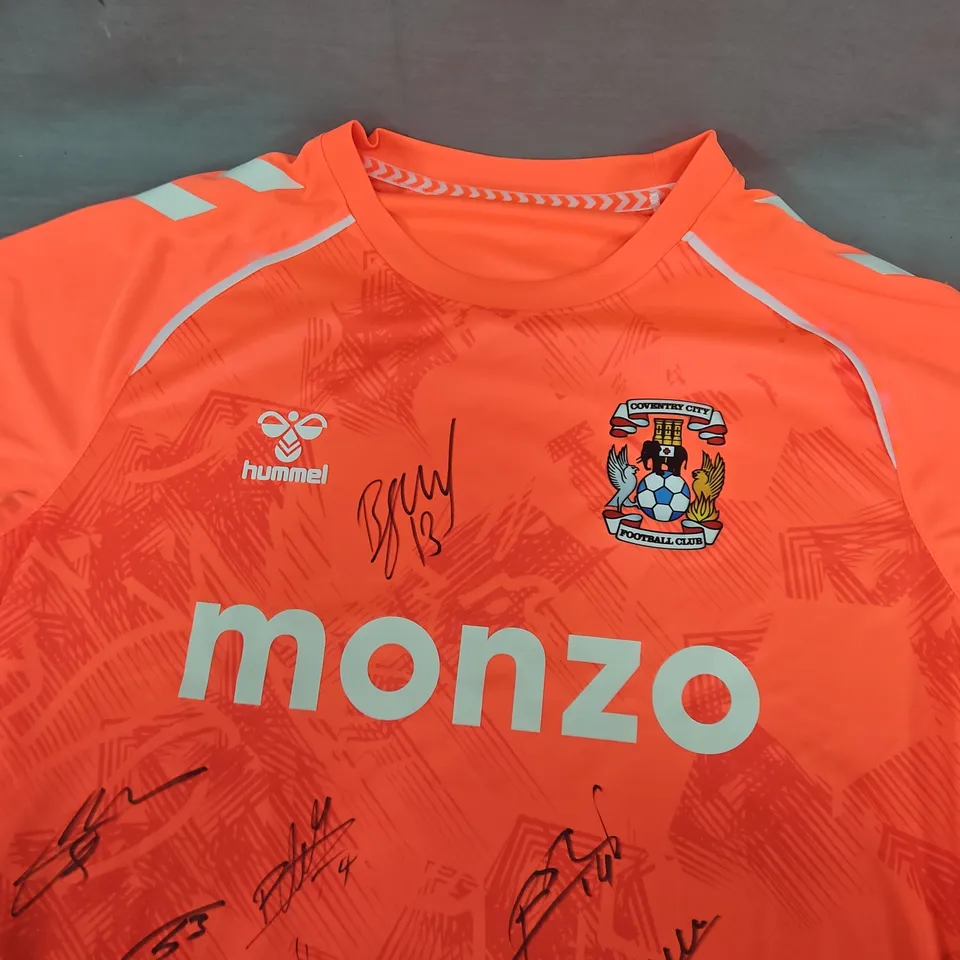 COVENTRY CITY FC 25/26 AWAY FOOTBALL SHIRT – SIGNED - SIZE UNSPECIFIED