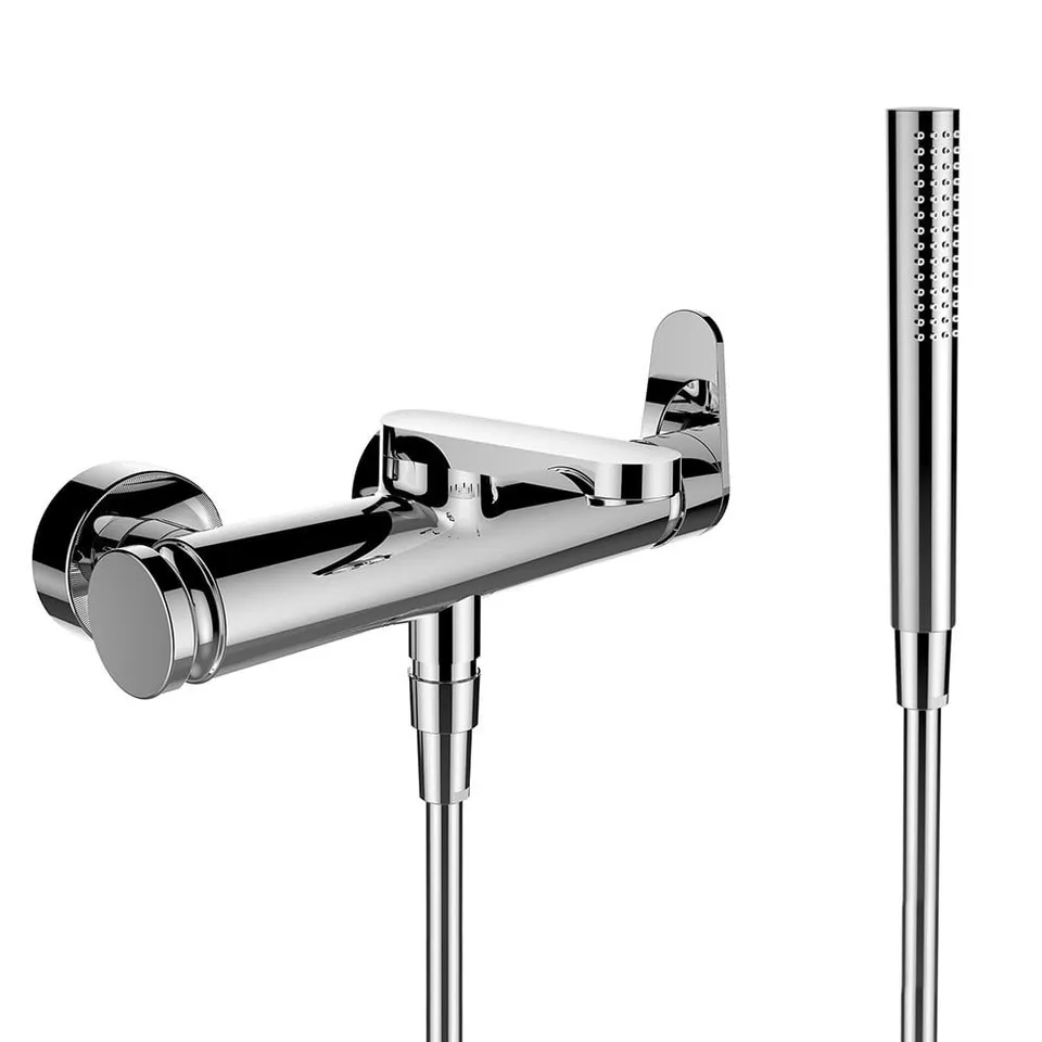 BOXED LAUFEN THE NEW CLASSIC EXPOSED BATH FITTING, SINGLE-LEVER MIXER CHROME
