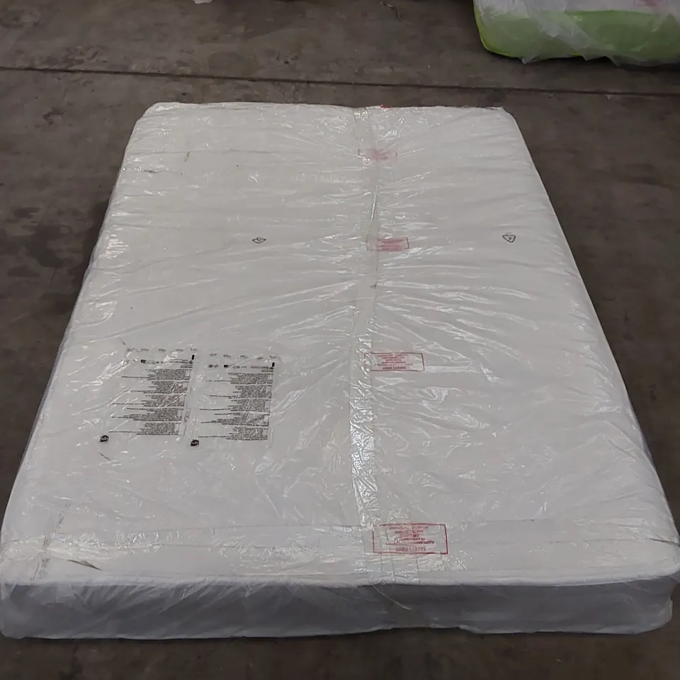 QUALITY BAGGED HYBRID MEMORY NATURAL OPEN COIL 4'6" DOUBLE MATTRESS 