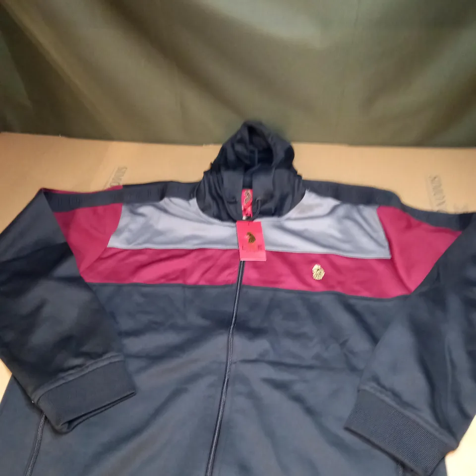 MENS LUKE 1977 BLOCK HOODIE SIZE 2XL