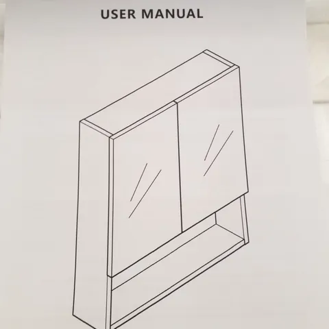 BOXED BATHROOM MIRROR CABINET (1 BOX)