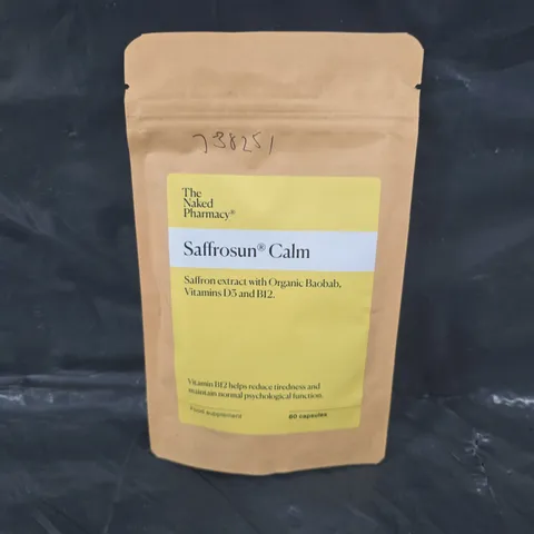 SEALED NAKED PHARMACY SAFFROSUN CALM FOOD SUPPLEMENTS - 60 CAPSULES