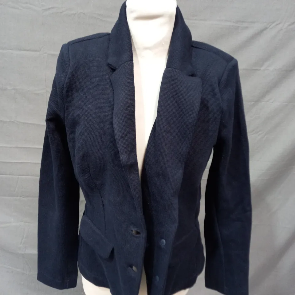 WHISTLES SLIM JERSEY JACKET IN NAVY - UK 8