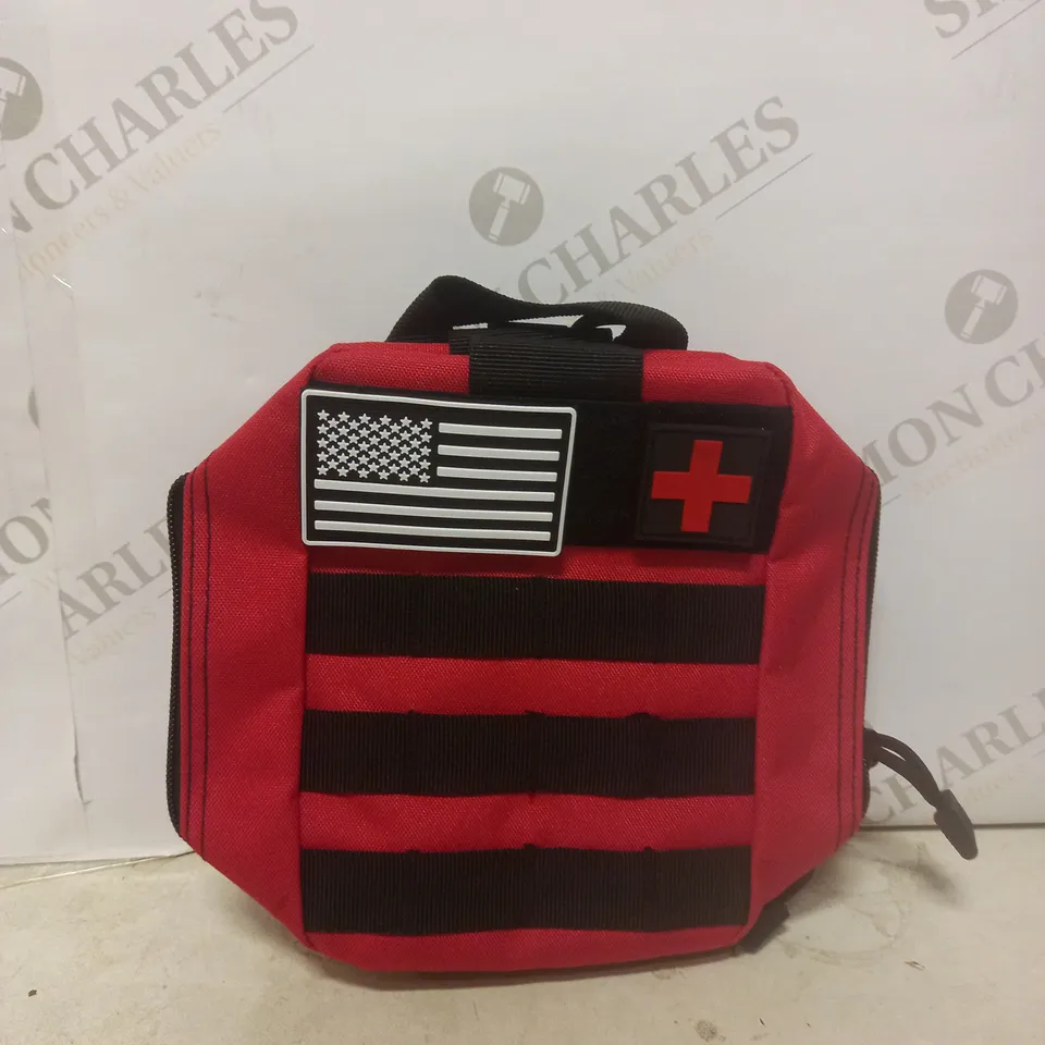 UNBRANDED RED AMERICAN MEDICAL POUCH
