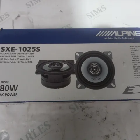 BOXED SXE-1025S SPEAKERS