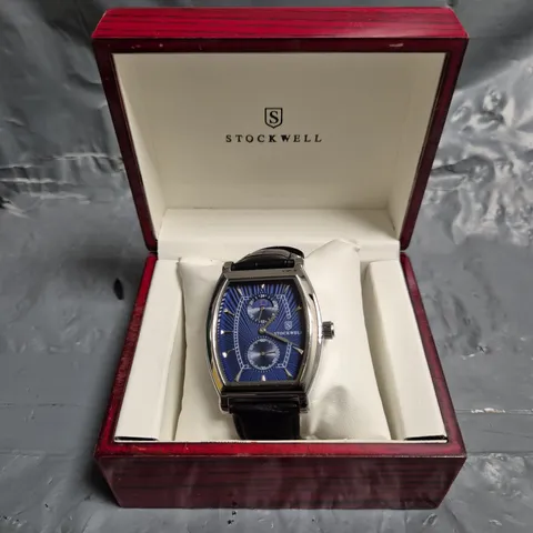 MENS STOCKWELL WATCH – SUBDIALS – MOONPHASE – LEATHER STRAP