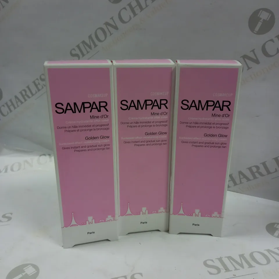 SAMPAR GOLDEN GLOW - SUN KISSED EFFECT MOISTURISING CREAM 30ML X3