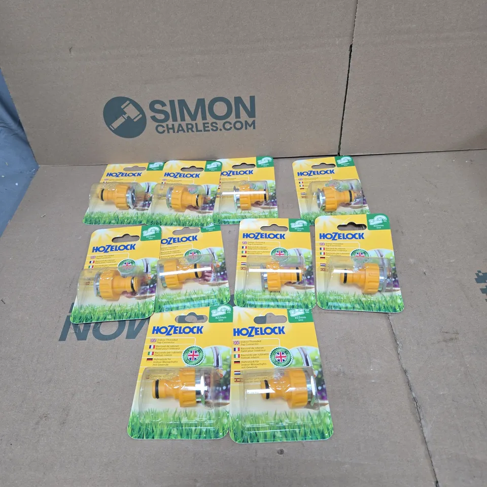 10 X HOZELOCK INDOOR THREADED TAP CONNECTORS