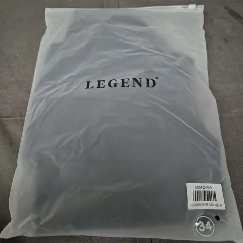 LEGEND STRETCH-WOVEN TROUSERS – NAVY, UK 34