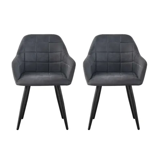 BOXED PAIR ALIAUNA TUFTED ARMCHAIRS (SET OF 2 IN 1 BOX)