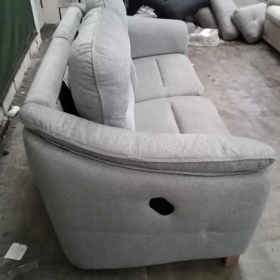 DESIGNER G PLAN JACKSON 3 SEATER MANUAL RECLINER DBL SOFA - GALERA SMOKE