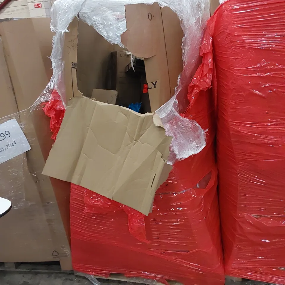PALLET TO CONTAIN ASSORTED HOUSEHOLD ITEMS AND CONSUMER PRODUCTS. INCLUDING HEATERS, LEGO, WINE BOTTLE HOLDER, TURNTABLE SYSTEM ETC 