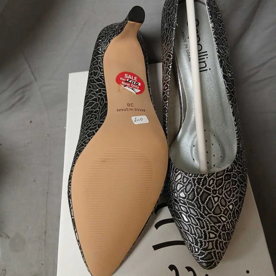 CAPOLLINI LIZA BLACK HIGH HEEL SHOES – UK 5 (EU 38)