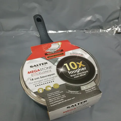 SALTER MEGASTONE EXCELLENCE 18CM SAUCEPAN