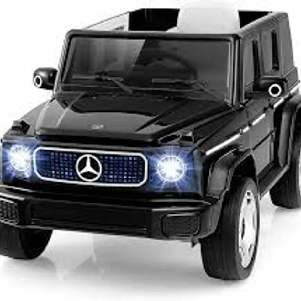 BOXED 12V LICENSED MERCEDES-BENZ EQG KIDS RIDE ON CAR