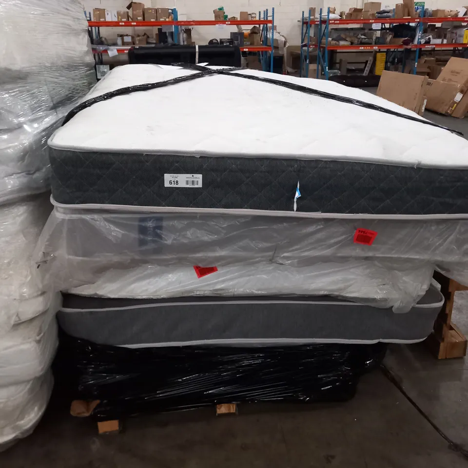 PALLET OF APPROXIMATELY 5 ASSORTED MATTRESSES TO INCLUDE; SERENITY AND ASPIRE