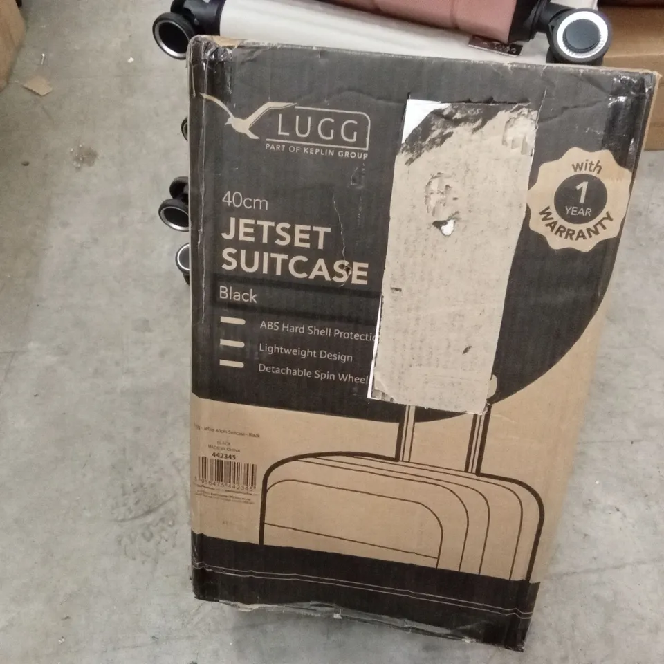 BOXED LUGG - 40CM JETSET SUITCASE BLACK