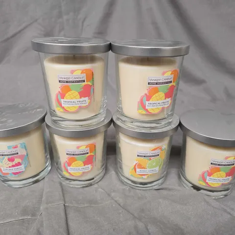 6 X ASSORTED YANKEE SCENTED CANDLES - COLLECTION ONLY