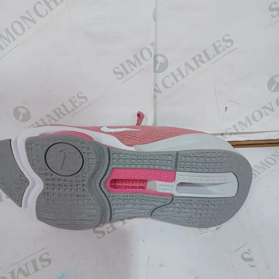 PAIR OF NIKE ZOOM SUPERREP 4 NEXT NATURE WOMEN'S HIIT CLASS SHOES - PINK / SIZE: 8 UK 