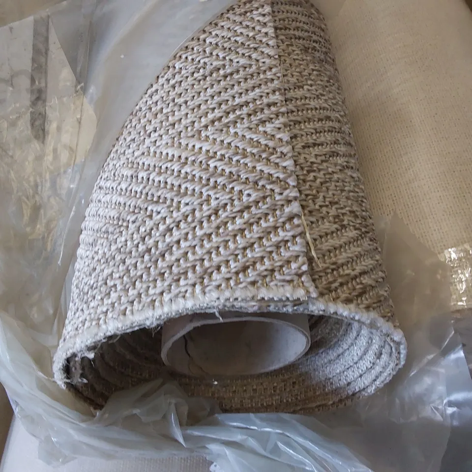 ROLL OF QUALITY EASISISAL FISHBONE CARPET - APPROXIMATELY 5.5 x 4m